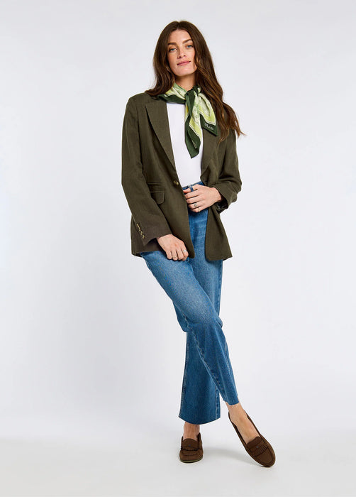 (Dubarry) Avonlea Tailored Linen Jacket - Khaki (Women's)