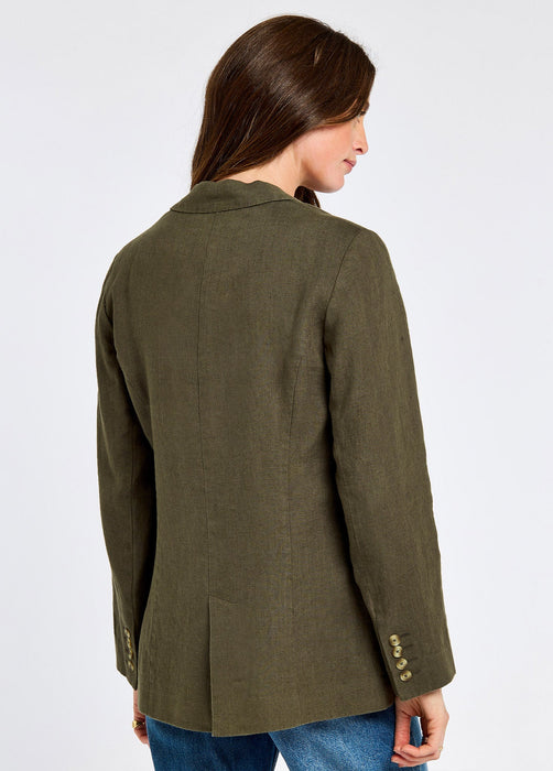 (Dubarry) Avonlea Tailored Linen Jacket - Khaki (Women's)
