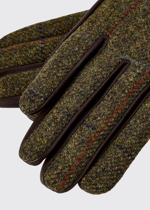 (Dubarry) Ballycastle Ladies Tweed Leather Gloves - Thornwood (Women's)