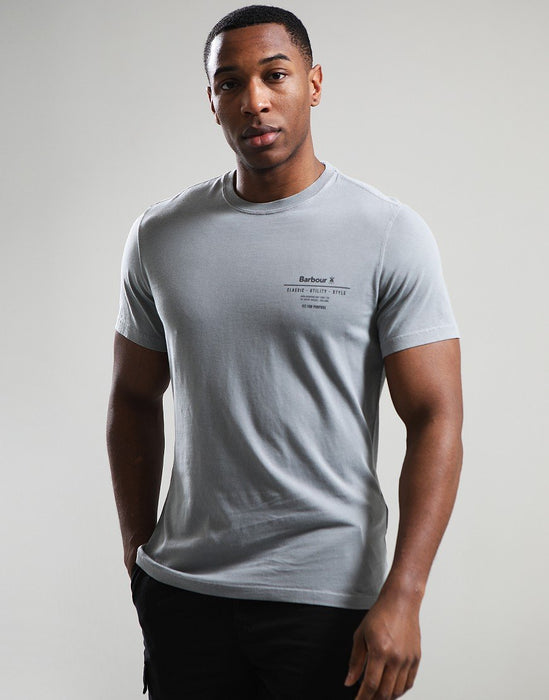 SALE - Barbour - Hickling T Shirt - Washed Gunmetal (Men's)
