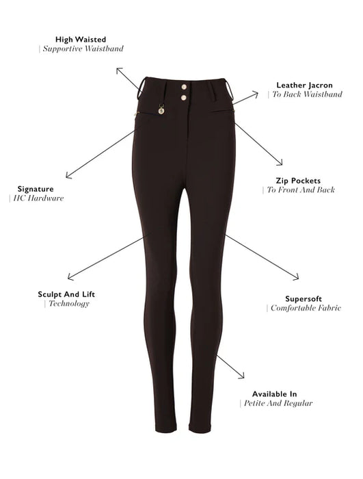 (Holland Cooper) Contour Trouser - Chocolate (Women's)