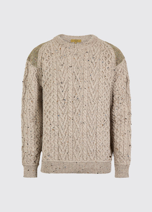 (Dubarry) Culleton Men’s crew neck sweater - Oatmeal (Men's)