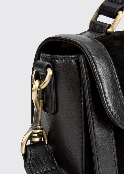 (Dubarry) Eadestown Structured Handbag - Suede & Leather - Black (Women's)