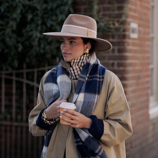(Hicks & Brown) Oxley Fedora Hat - Camel (Women's)