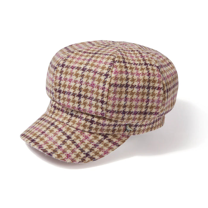 (Hicks & Brown) Higham Tweed Baker Boy - Mulberry (Women's)