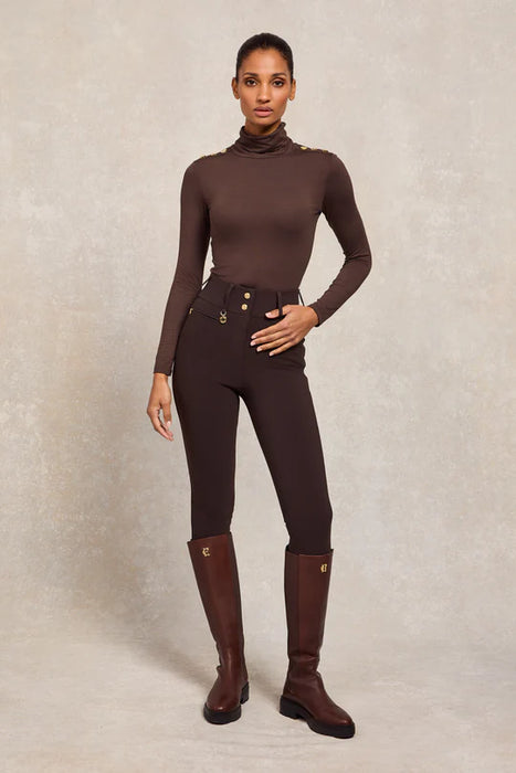 (Holland Cooper) Contour Trouser - Chocolate (Women's)