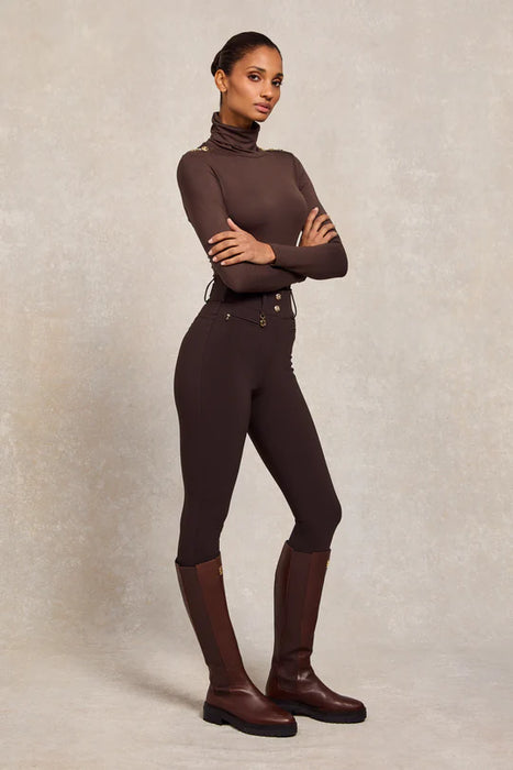 (Holland Cooper) Contour Trouser - Chocolate (Women's)