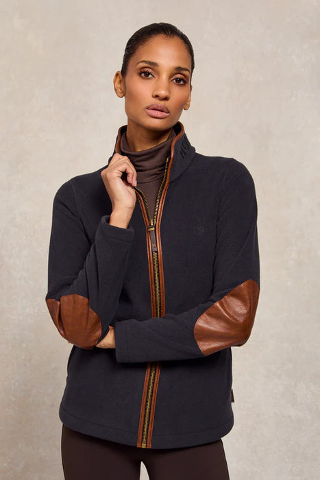 (Holland Cooper) Country Fleece Jacket - Ink Navy (Women's)