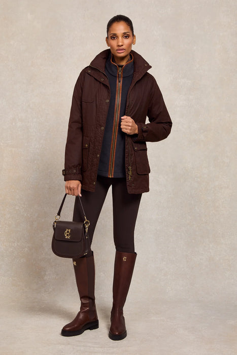 (Holland Cooper) Country Fleece Jacket - Ink Navy (Women's)