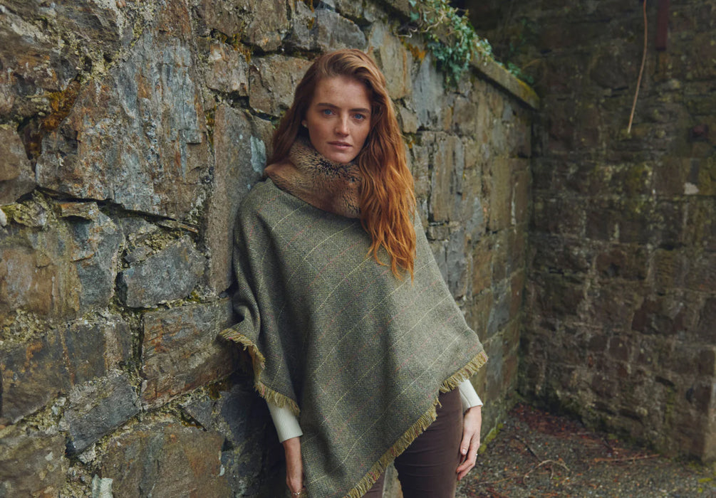 (Dubarry) Silverfir Tweed Poncho (Women's)