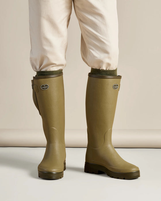 (Le Chameau) Vierzonord Neoprene Lined Wellington Boots  - 'Vert' (Men's)