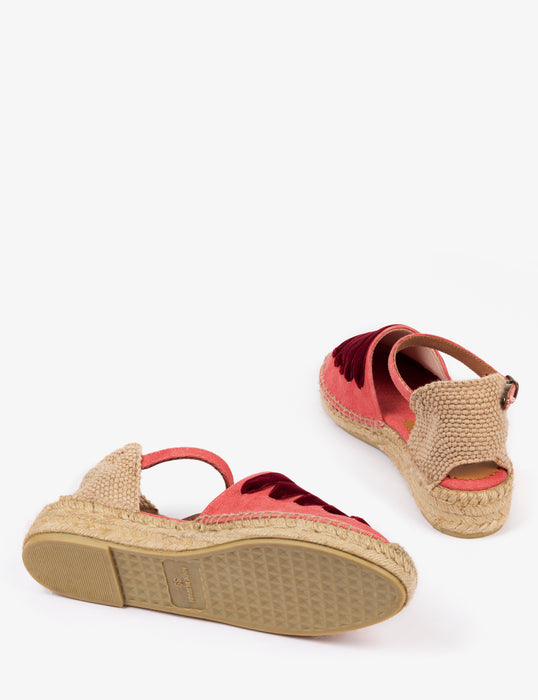 (Penelope Chilvers) Low Mary Jane Dali Espadrille - Cherry (Womens)