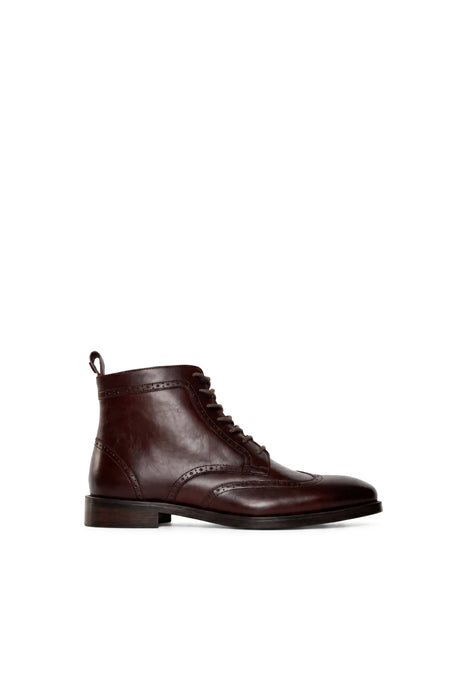 (Holland Cooper) Brogue Boot - Walnut (Men's)
