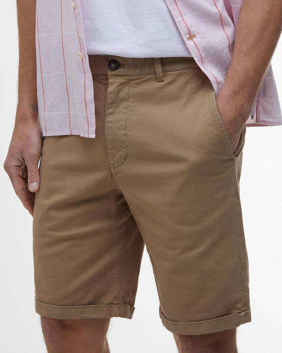 Barbour Washed Twill Chino Shorts Stone (Men's)