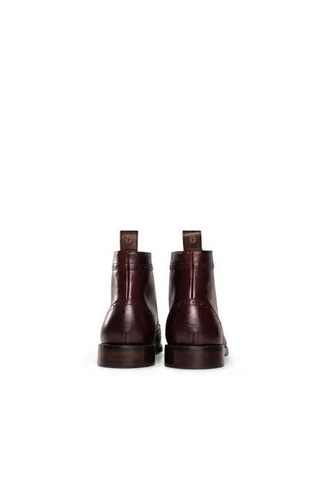 (Holland Cooper) Brogue Boot - Walnut (Men's)