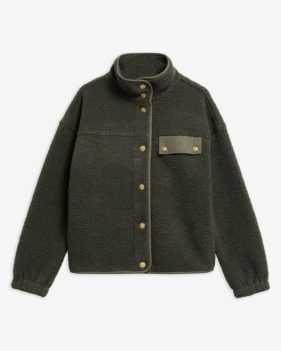 (Barbour) Mabel Fleece - Olive (Women's)