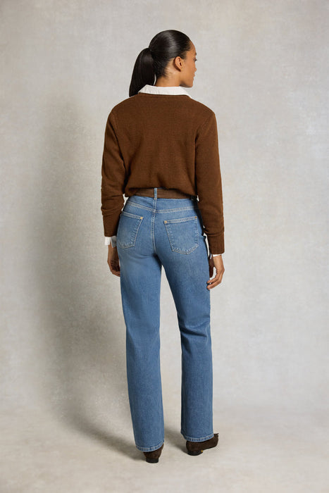 (Holland Cooper) Oakmont Cardigan - Chocolate (Women's)