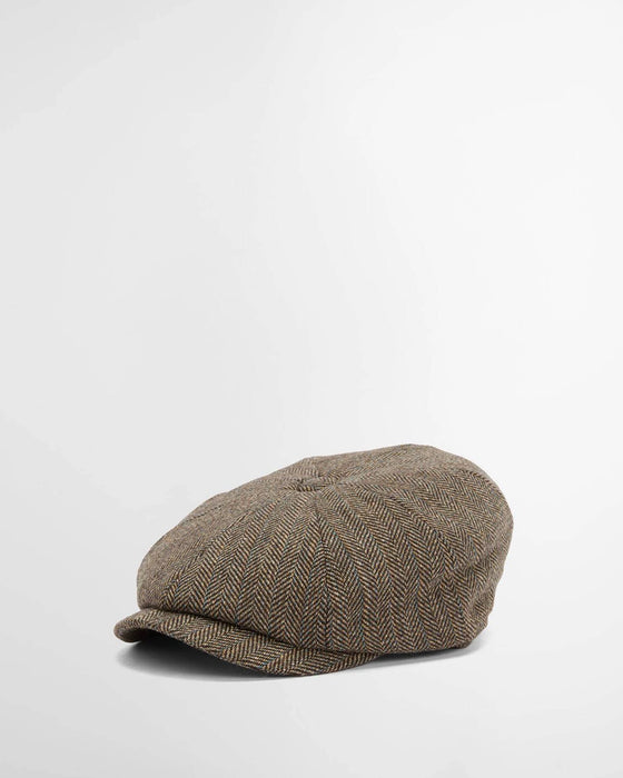(Barbour) Fyne Tweed Baker Boy Cap - Brown (Men's)