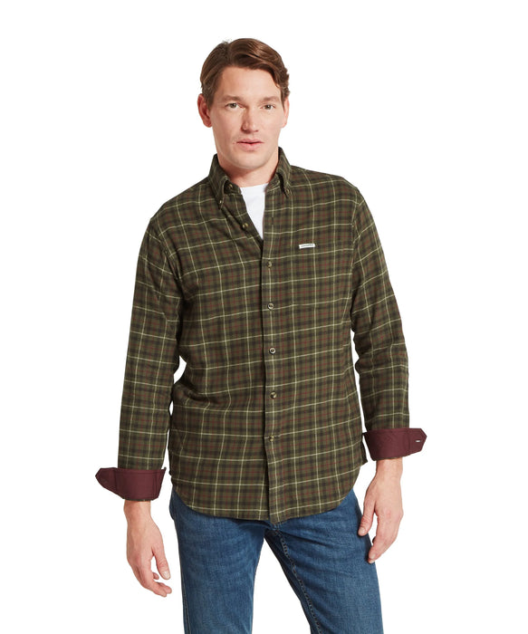 (Schoffel) Akenham Shirt- Dark Khaki Green (Men's)
