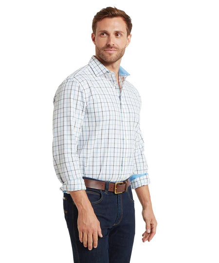 (Schoffel) Baconsthorpe Tailored Fit Shirt - Mountain Blue (Men's)