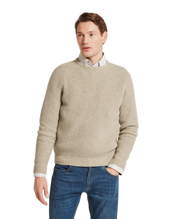 (Schoffel) Balmaha Crew Neck Jumper - Oatmeal (Men's)