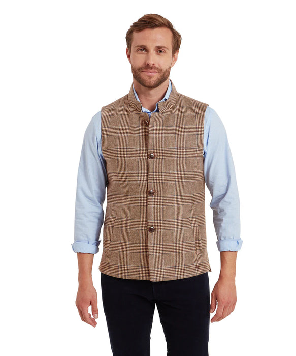 (Schoffel) Berwick Nehru Waistcoat - Hawick Tweed (Men's)