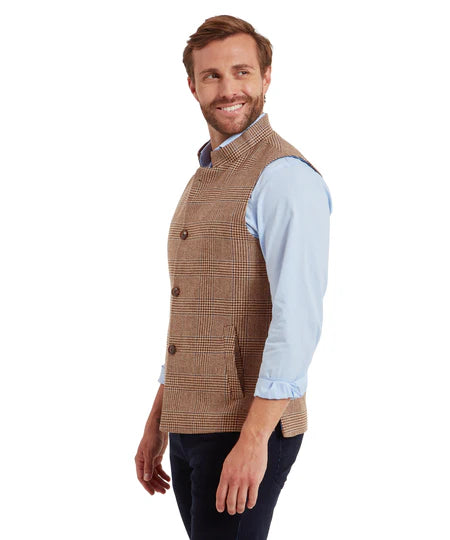 (Schoffel) Berwick Nehru Waistcoat - Hawick Tweed (Men's)