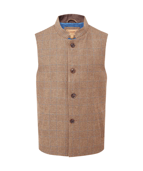 (Schoffel) Berwick Nehru Waistcoat - Hawick Tweed (Men's)