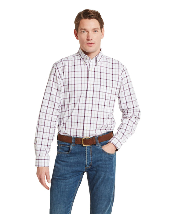 (Schoffel) Brancaster Classic Shirt - Beetroot Check (Men's)