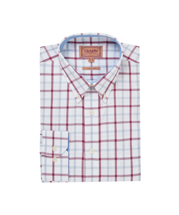 (Schoffel) Brancaster Classic Shirt - Mountain Blue Check (Men's)