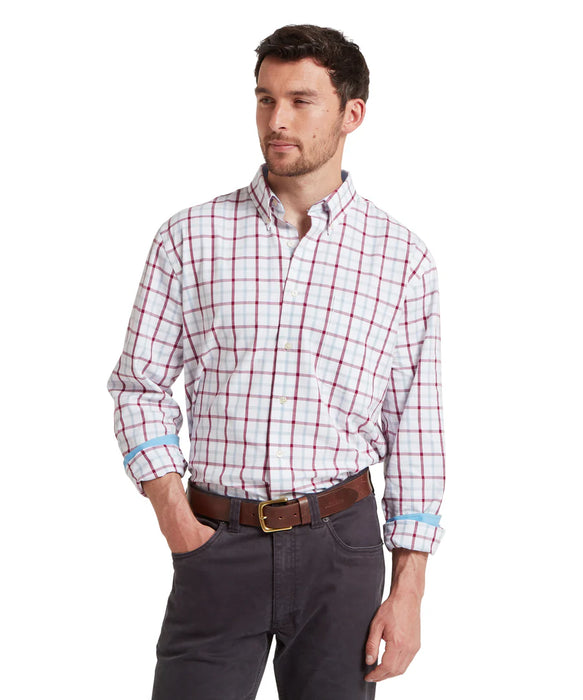 (Schoffel) Brancaster Classic Shirt - Mountain Blue Check (Men's)