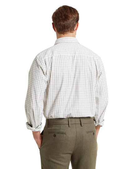 (Schoffel) Burnham Tattersall Classic Shirt - Dark Olive Tattersall (Men's)
