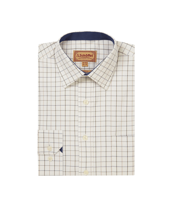 (Schoffel) Burnham Tattersall Classic Shirt - Blueberry (Men's)