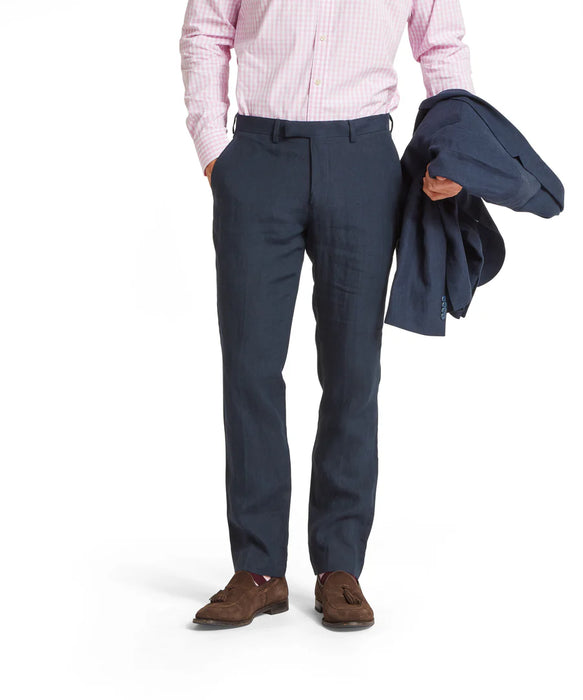 (Schoffel) Chilham Linen Trouser - Navy (Men's)