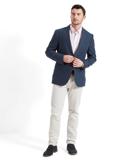 (Schoffel) Cowes Linen Jacket - Navy (Men's)