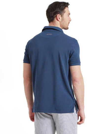 (Schoffel) St Ives Garment Dyed Polo Shirt - French Navy (Men's)