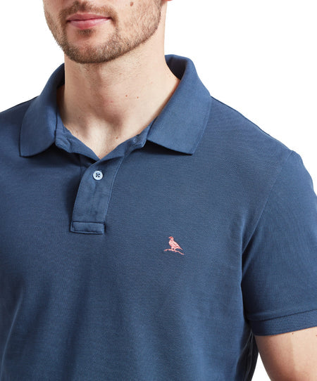 (Schoffel) St Ives Garment Dyed Polo Shirt - French Navy (Men's)