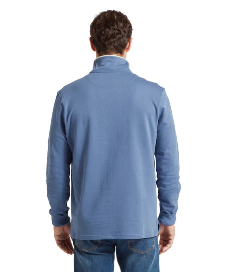 (Schoffel) Trencrom 1/4 Zip Sweatshirt  - Vintage Indigo/Stone (Men's)