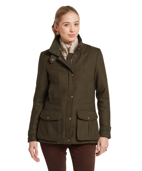 (Schoffel) Murra Tweed Coat - DARK LODEN TWEED (Women's)