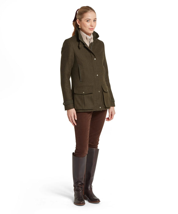 (Schoffel) Murra Tweed Coat - DARK LODEN TWEED (Women's)
