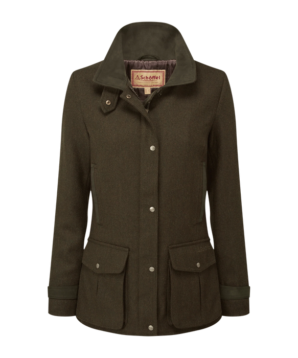 (Schoffel) Murra Tweed Coat - DARK LODEN TWEED (Women's)