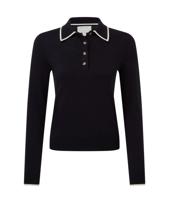 (Schoffel) Portloe Jumper - Navy/Dove (Women's)