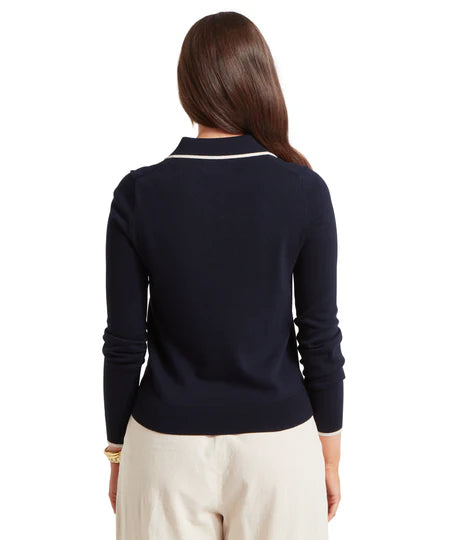 (Schoffel) Portloe Jumper - Navy/Dove (Women's)