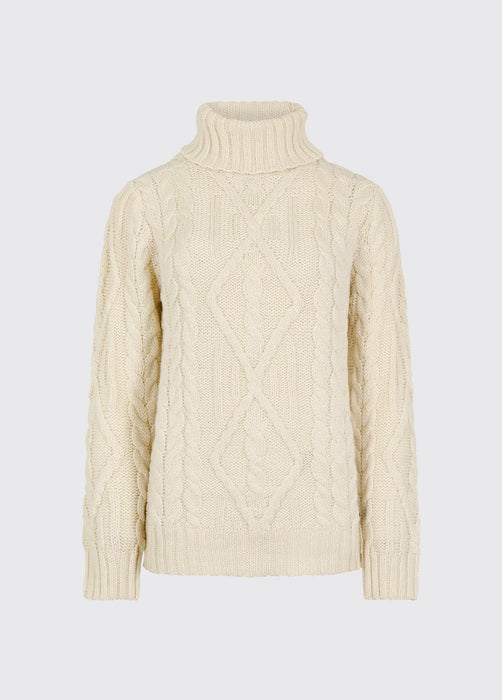 (Dubarry) Somers Women’s roll-neck sweater - Cream (Women's)