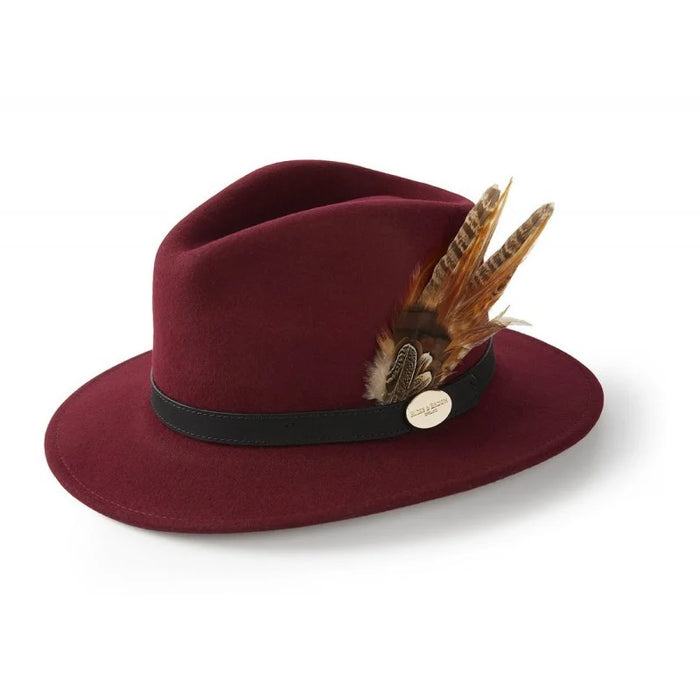 (Hicks & Brown) Suffolk Fedora, Gamebird - Maroon (Women's)