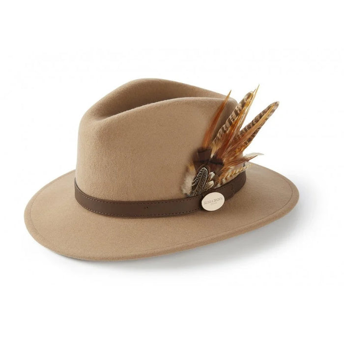 (Hicks & Brown) Suffolk Fedora, Gamebird - Camel (Women's)