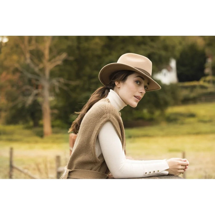 (Hicks & Brown) Suffolk Fedora, Gamebird - Camel (Women's)