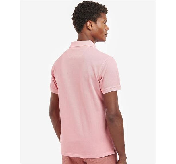 SALE - Barbour - Washed Sports Polo Shirt - Pink Salt (Men's)