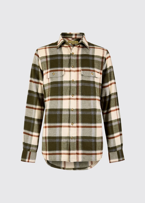 (Dubarry) Townley Hunting Check Shirt - Dusky Green (Men's)