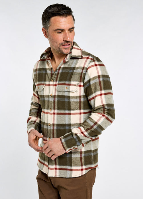 (Dubarry) Townley Hunting Check Shirt - Dusky Green (Men's)